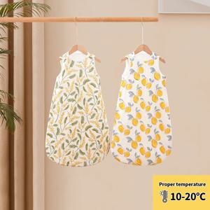 Happyflute 아기 침낭 1.0Tog 대나무 면화 인쇄 조끼 수면 자루 0-2 년 신생아