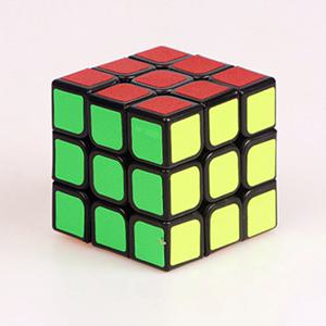 매직 큐브 3x3x3 블랙 기존 스티커 스트레스 릴리프 퍼즐 전문 부드러운 속도 게임 어린이 장난감 선물