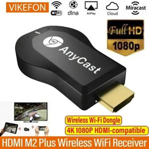 4K 1080P HDMI 호환 TV 스틱 M2 Plus IOS 용 AnyCast 용 DLNA Airplay Miracast 용 무선 WiFi 디스플레이 TV 동글 수신기