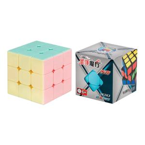 SENGSO 스피드 큐브 스티커리스 매직 큐브, 3x3 마카롱 시리즈, 전문 퍼즐 하이 퀄리티, 어린이 피젯 장난감