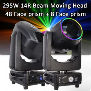 295W 스포트라이트 LED 14R 이동 헤드 빔 라이트 DMX512 DJ 디스코 바 파티 클럽 크리스마스 콘서트 웨딩 무대 효과 조명