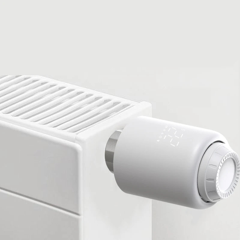 Tuya WiFi 스마트 ZigBee TRV 라디에이터 온도 조절 액추에이터 밸브 프로그래밍 가능한 온도 컨트롤러 음성 Alexa Google 홈