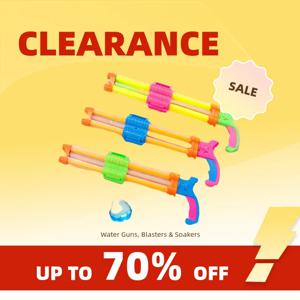 Clearance_Water Guns for Kids 야외 재미 여름 당기는 유형 물 수영 분무기 장난감 해변 이중 튜브 물 콘센트 물 촬영