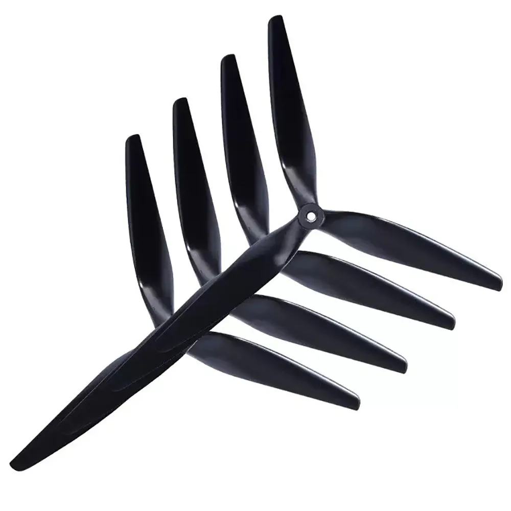HQProp HQ Macroquad Prop 10X5X3 9X5X3 1050/9050 10인치 9인치 3 블레이드 RC FPV 드론용 검정색 탄소 강화 나일론 프로펠러
