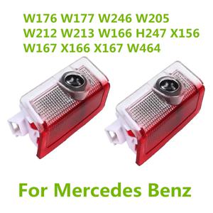 2X 메르세데스 벤츠 W205 W176 W212 W213 W166 X156 W167 X166 W177 LED 자동차 장식 램프 도어 인테리어 전구 액세서리