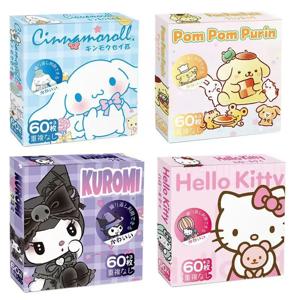 60Pcs 헬로 키티 Kuromi Cinnamoroll Pochacco 스티커 어린이를위한 소녀 DIY 노트북 전화 일기 귀여운 만화 Sanrio 스티커