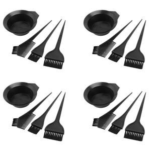 A71P 4X 헤어 컬러 염료 그릇 빗 브러쉬 도구 키트 세트 색칠