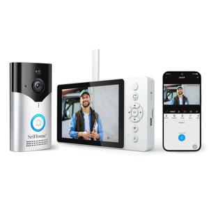 Srihome SH054 5인치 화면 4MP 1440p 무선 WIFI 초인종 120도 광각 비디오 도어 폰 비주얼 도어 뷰어 카메라