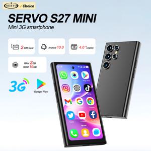 SERVO S27 미니 안드로이드 소형 스마트폰 3G WCDMA 16GB ROM Play Store WiFi 얼굴 잠금 해제 4.0