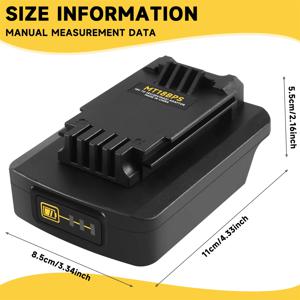 Makita 18V 리튬 배터리 용 AA91 배터리 어댑터는 Black & Decker 포터 케이블 Stanley 18V 20V 배터리 변환기로 변환되었습니다.