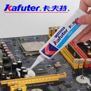Kafuter 실리콘 산업용 접착제 K-704, RTV 실리콘 고무, 화이트 블랙 투명 접착제, 705 704B, 45g