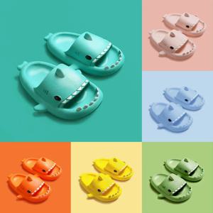 어린이 슬리퍼 만화 상어 샌들 여름 소년 소녀 아기 키즈 신발 부드러운 단독 미끄럼 방지