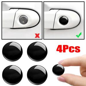 4Pcs 자동차 문 열쇠 구멍 스티커 자동 잠금 장식 보호 데칼 BMW E46 E85 E60 F10 E39 F30 E36 F20 E87 E90 E70 X3 X5