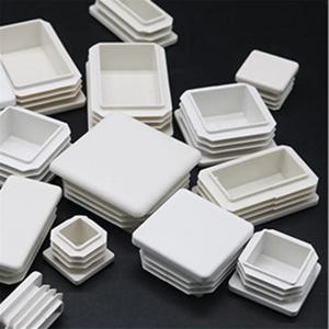 직사각형/사각형 파이프 삽입 플러그 마개 강철 다리 Stopfen 15x15mm~50x100mm 흰색 플라스틱 블랭킹 엔드 캡