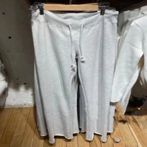 캐주얼 여성 패션 부드러운 코튼 Drawstring 넓은 다리 바지 2023 여름 빈티지 낮은 허리 솔리드 컬러 여성 바지 Mujer
