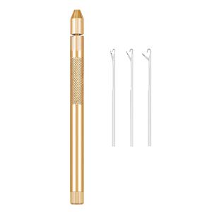 3-in-1 머리 연장 도구에는 뜨개질 바늘과 구슬용 홀더가 포함되어 있습니다. Dreadlock 가발 머리 연장 레이스 가발 만들기