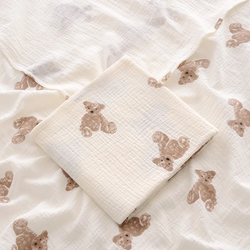 100X100cm 아기는 신생아 면화 모슬린 Swaddle 담요 침구 유아 목욕 타올 아기 항목 어머니 키즈를위한 담요를받습니다