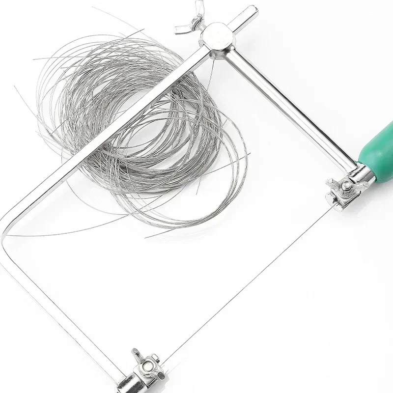 1M 커팅 와이어 톱 블레이드 옥 금속 세라믹 커팅 용품 핸드 톱 블레이드 직경 0.1mm-0.25mm 전문 핸드 툴
