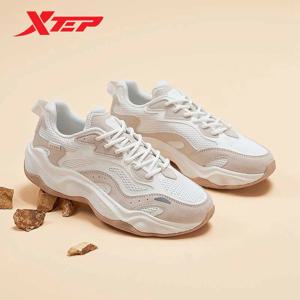 Xtep 남성용 캐주얼 신발, 편안한 패션 남성 스포츠 신발, 미끄럼 방지 레이스업 스니커즈 876219320038 증가, 2024 여름