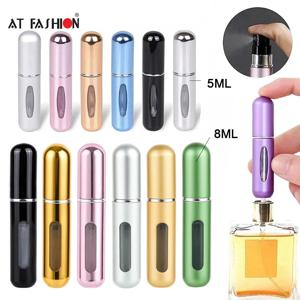 5/8ml 미니 향수 스프레이 병 휴대용 리필 형 알루미늄 분무기 병 컨테이너 향수 리필 여행 화장품 도구