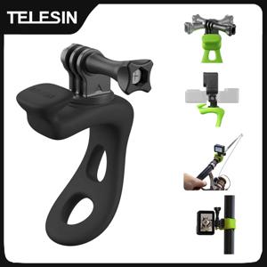 TELESIN 액션 카메라 조정 가능한 실리콘 마운트 Gopro Insta360 DJI 액션 카메라 액세서리 용 미니 유연한 브래킷