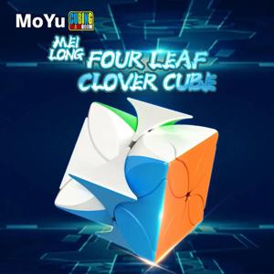 MOYU Meilong 클로버 매직 스피드 큐브, 스티커리스 전문 피젯 장난감, MFJS 클로버 큐브, 매직 퍼즐