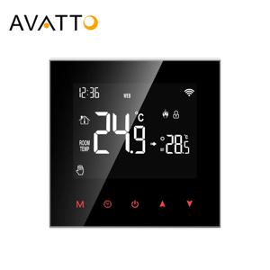 AVATTO Tuya WiFi/ZigBee 스마트 온도 조절기, 전기 바닥 난방 물/가스 보일러 컨트롤러는 Alexa,Google Home,Alice와 함께 작동합니다.