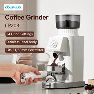 24가지 정밀 그라인드 설정이 포함된 포터필터 호더가 포함된 페트러스 커피 그라인더 에스프레소 드립 여과기 프렌치 프레스(220V)