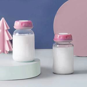 PP 젖병, 125ml 냉장병, 모유 보관병, 낙하 방지 및 누출 방지 넓은 입 컵