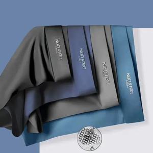 4pcs 복서 남자 속옷 얼음 실크 복서 Graphene 남자 속옷 통기성 남자 팬티 초박형 남성 BoxerShorts 트렁크