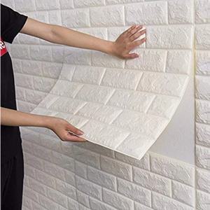 70cm 고품질 DIY 3D 벽지 습기 방지 현대 홈 장식 자체 접착 방수 벽 스티커 벽돌 패턴