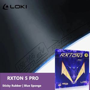 LOKI RXTON 5 PRO 라켓용 탁구 고무 끈적임 및 여드름-ITTF 승인 탁구 고무(고밀도 스폰지 포함)