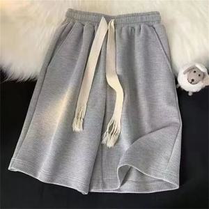 솔리드 통기성 반바지 여름 남성 패션 유행 브랜드 경량 Drawstring 농구 스포츠 피트니스 대형 중간 바지