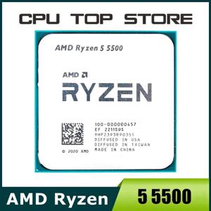 AMD Ryzen 5 5500 R5 5500 3.6GHz 6코어 12스레드 CPU 프로세서 7NM L3=16M 100-000000457 소켓 AM4 팬 없음