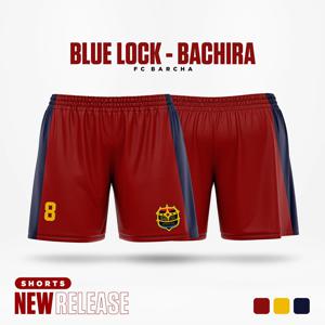 블루 잠금 FC Barcha 만화 애니메이션 저지 남자 반바지 여름 2024 새로운 패션 여성 짧은 바지 스포츠 어린이 하단