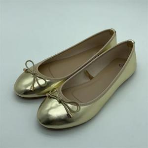 Eilyken 골드 실버 우아한 Bowknot 라운드 발가락 여성 플랫 컴포트 슬립 온 숙녀 발레리나 싱글 뮬 신발 Zapatos Mujer