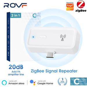 Smart Tuya Zigbee 무선 신호 리피터 Type-C 신호 증폭기는 ZigBee 게이트웨이 허브 스마트 라이프 앱과 함께 사용할 수 있습니다.