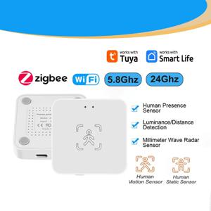 Tuya WiFi / Zigbee 인간 존재 감지기, 휘도/거리 감지, 스마트 인체 PIR 센서 지원 홈 어시스턴트