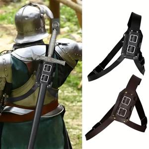 가죽 벨트 칼 Katana 칼집 홀스터 중세 남자 Larp 무기 갑옷 해적 기사 사무라이 액세서리 Rapier 홀더