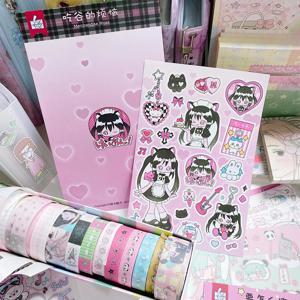 1Pc 스크랩북 소재 스티커 장식 문구 스티커 DIY 예술 공예 앨범 데코 스티커 저널 플래너 카드 스티커