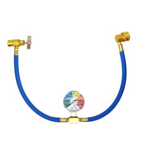R134A 자동차 AC 냉매 충전 호스 키트 자동차 AC 에어컨 냉매 R134A 1/2'' Acme용 게이지가 있는 충전 호스