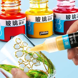 초보자 유리 아크릴 페인트 20/25ml 병 투명한 태양 방지 유기 도자기 Diy 수제 직물 낙서 안료