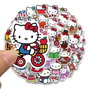 Sanrio 시리즈 스티커 헬로 키티 Kuromi 귀여운 데칼 다목적 스티커 방수 장식 냉장고 컴퓨터 스티커