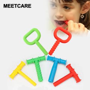 아이 씹는 튜브 언어 치료 치아 마사지 어린이 말하기 구강 근육 재활 훈련 토크 도구