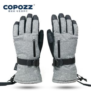 COPOZZ 남여 성인 겨울 스키 장갑-20도 스노우 보드 터치 스크린 장갑 스노 모빌 모터 방수 열 눈 장갑