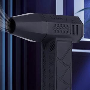고속 터보 먼지 제거 헤어 드라이어 - 130,000Rpm 브러시리스 폭력 팬 휴대용 충전식 야외 강력함