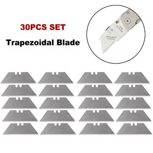 30Pcs 사다리꼴 블레이드 다기능 탄소강 블레이드 교체 DIY 아트 크래프트 커터 도구 블레이드 핸드 툴