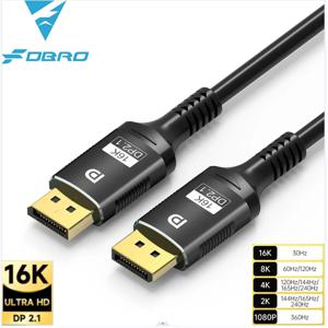 16K DisplayPort 케이블 2.1 8K DP 2.1 DP 비디오 80gbps 케이블 DP-DP 16K@30Hz 8K@60Hz 120Hz 4K HDTV 박스용 게임 모니터 Gr