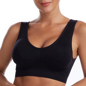 S-7XL 플러스 사이즈 얇은 비 언더 와이어 브래지어 제로 본디지 여성 속옷스포츠 요가 무선 조끼 원활한 조절 브래지어