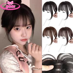 여성용 헤어피스 가발, 천연 이마, 머리 상단, 얇고 가벼운 패치, 높은 해골 전체 인모, 프렌치 에어 페이크 앞머리